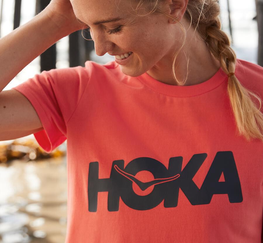 Camisa Hoka One One Mujer Naranjas - Brand - BCNM36920